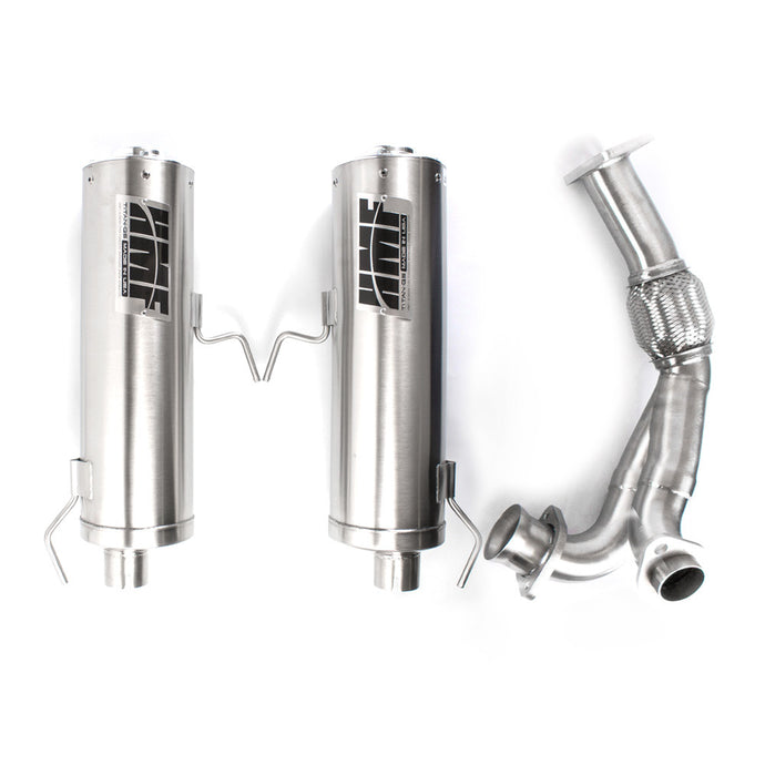 TITAN DUAL 3/4 SYSTEM STAINLESS EXHAUST 516572637488 image 1