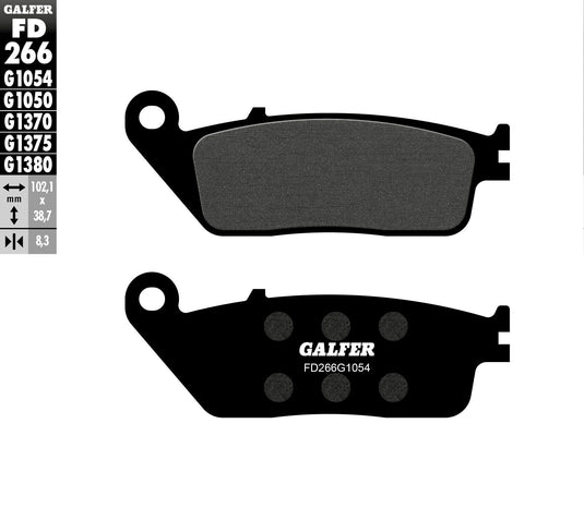 BRAKE PADS SEMI METALLIC FD266G1054 FD266G1054 image 1