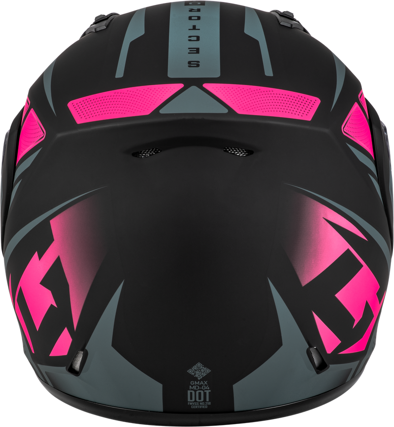 Load image into Gallery viewer, MD-04S SECTOR SNOW HELMET W/ ELEC SHIELD MATTE BLACK/PINK X M4043173 image 5
