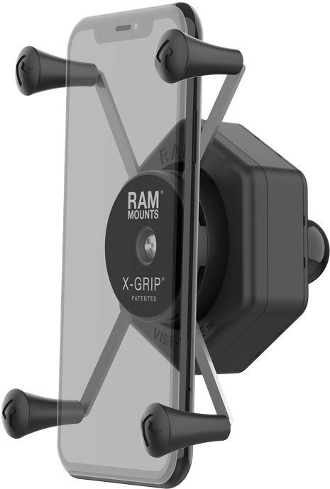 X-GRIP VIBE-SAFE PHONE HOLDER LARGE WITH BALL ADAPTER RAM-HOL-UN10B-462 image 1