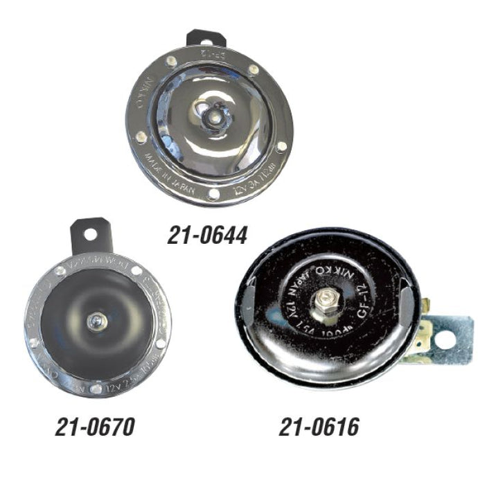 NIKKO HORN:12V/2.5A BLACK