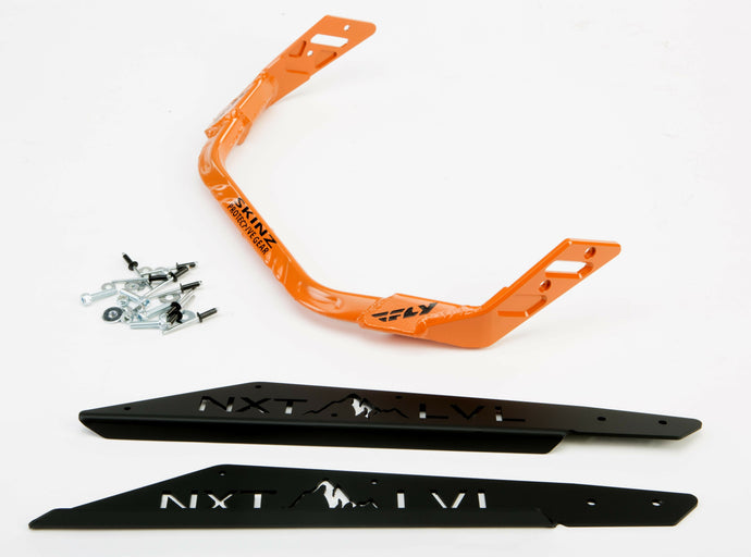 NXT LVL REAR BUMPER BLK/ORG POL AXYS 163 S/M D-NXPRB225-FBK/ORG image 1