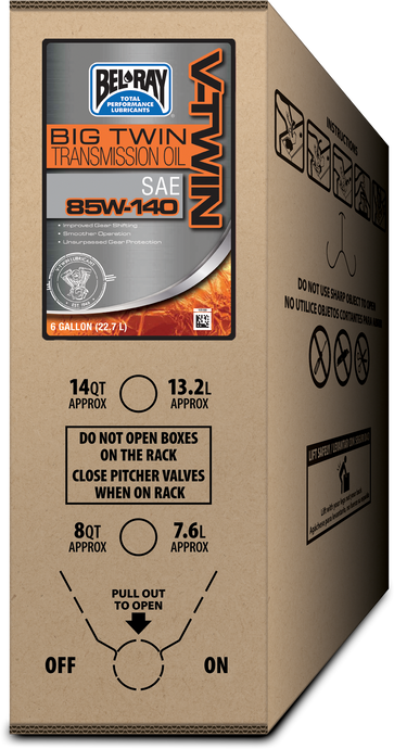 BIG TWIN TRANSMISSION OIL 85W-140 6 GAL BIB 301828150033 image 1