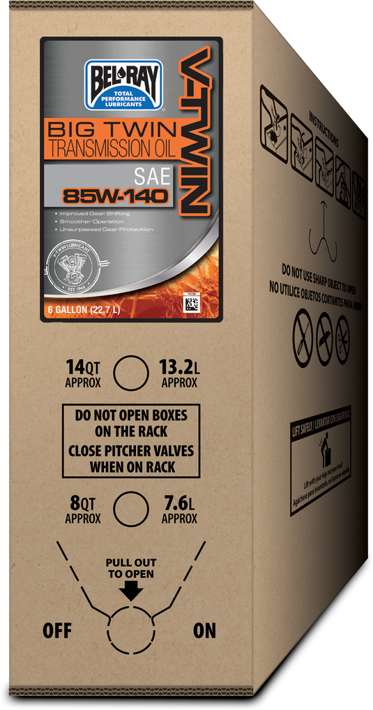 BIG TWIN TRANSMISSION OIL 85W-140 6 GAL BIB 301828150033 image 1