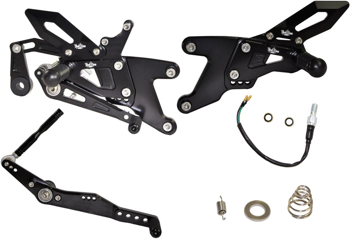 BILLET REAR SET BLACK VRD1327 image 1