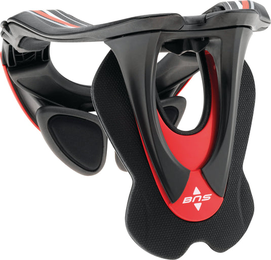 BNS TECH CARBON NECK SUPPORT ANTHRACITE/RED/WHITE LG-XL 6500014-1430-LXL image 2