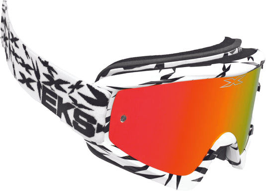 SCATTER-X GOGGLE WHITE/BLACK W/RED MIRROR LENS 067-10620 image 1