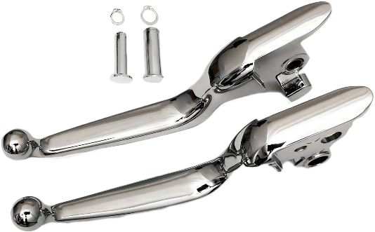 SMOOTH LEVER SET `18-UP ST CHROME 053578 image 1