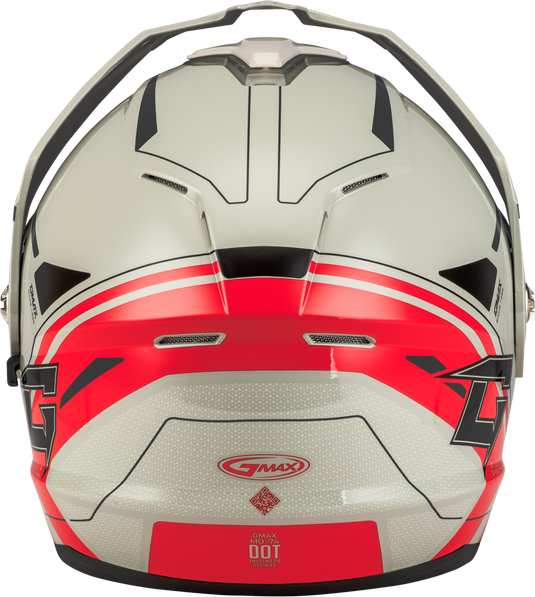 MD-74S SPECTRE SNOW HELMET W/ ELECTRIC SHIELD WHITE/RED MD M10742355 image 2