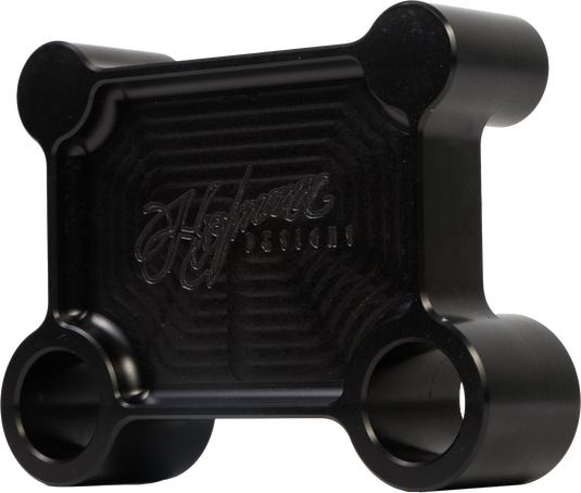 H/D BILLET PULL BACK PLATE BLACK BATWING HDB-1017B image 2