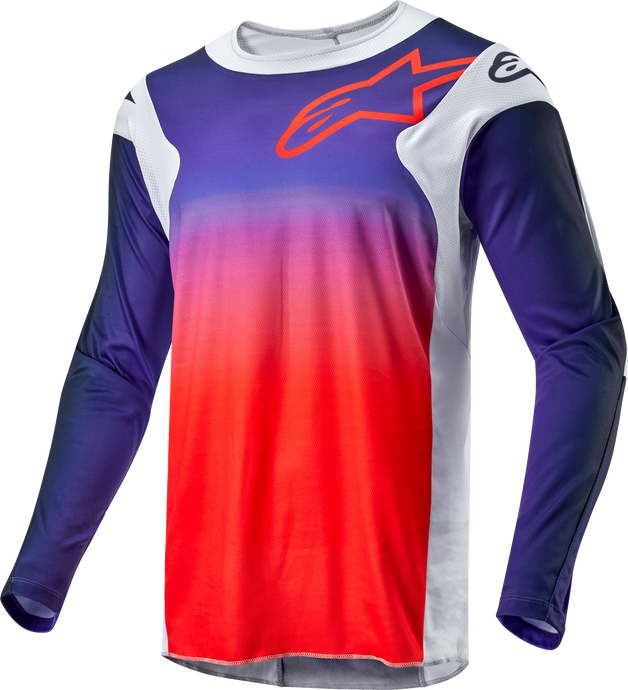 RACER HOEN JERSEY LIGHT GREY/HOT ORANGE/BLACK MD 3761324-924-M image 1