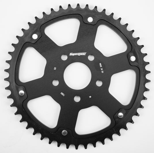 REAR STEALTH SPROCKET ALU/STL 50T-530 BLK HD RST-7080-50-BLK image 1