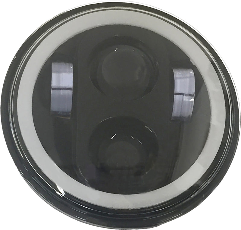 Load image into Gallery viewer, 5 3/4&quot; LED HEADLIGHT WITH FULL HALO BLACK HD5MBH image 2
