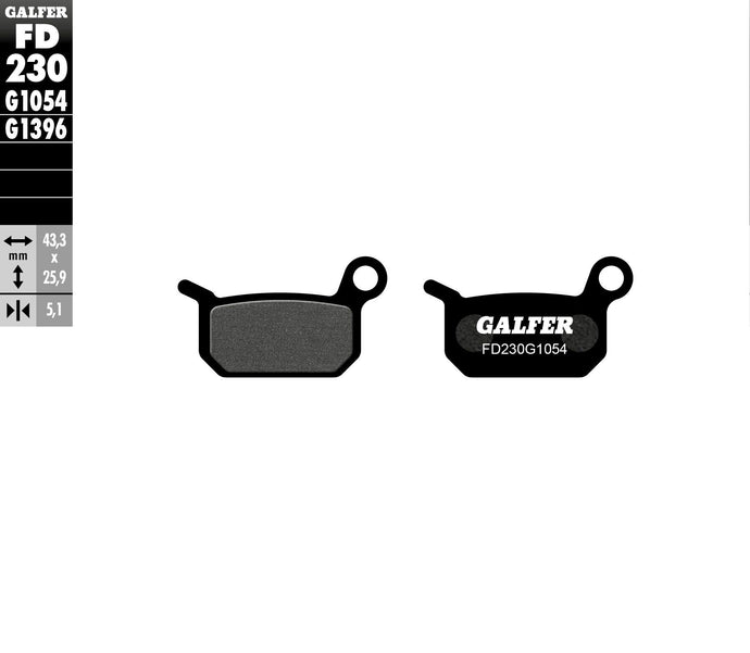 BRAKE PADS SEMI METALLIC FD230G1054 FD230G1054 image 1