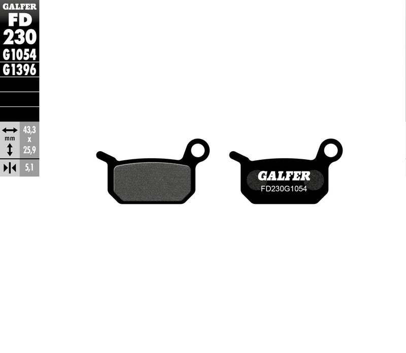 Load image into Gallery viewer, BRAKE PADS SEMI METALLIC FD230G1054 FD230G1054 image 1
