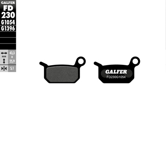 BRAKE PADS SEMI METALLIC FD230G1054 FD230G1054 image 1