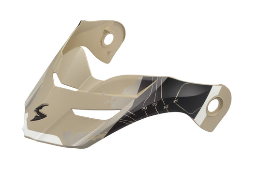 EXO-AT960 PEAK VISOR TOPOGRAPHIC SAND/BLACK 52-960-06 image 1
