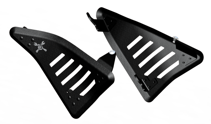 Load image into Gallery viewer, SLASH CUT SIDE CVR SET BLACK B10-3003TB image 1
