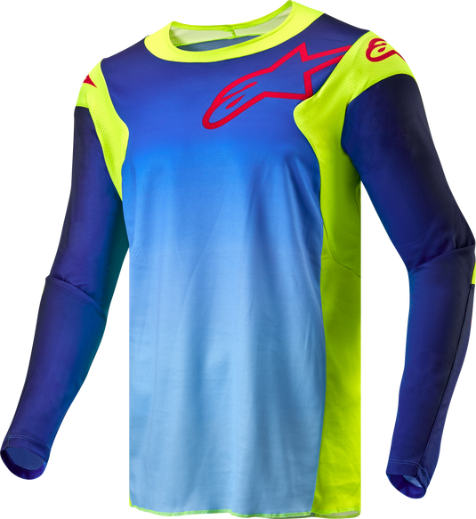 RACER HOEN JERSEY YELLOW FLUO/BLUE/NIGHT NAVY XL 3761324-525-XL image 1