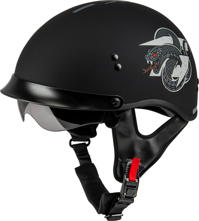 Load image into Gallery viewer, HH-65 DRK1 HELMET W/ PEAK MATTE BLACK/GREY LG H96512506 image 2
