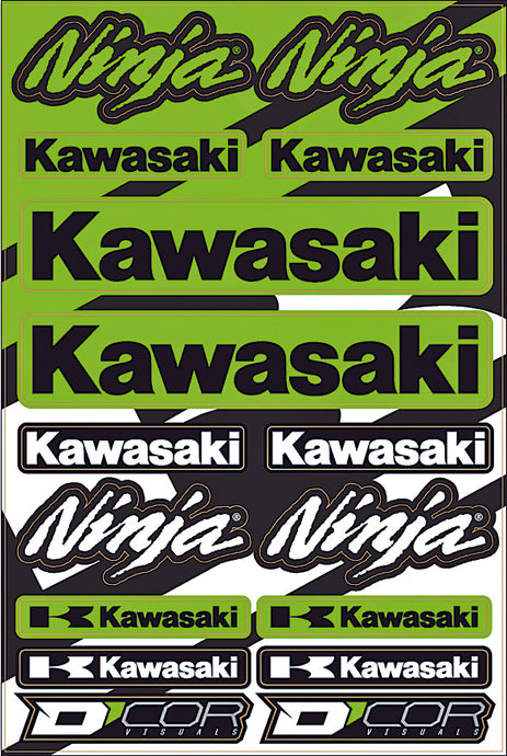 KAWASAKI STREET DECAL SHEET 40-20-102 image 1