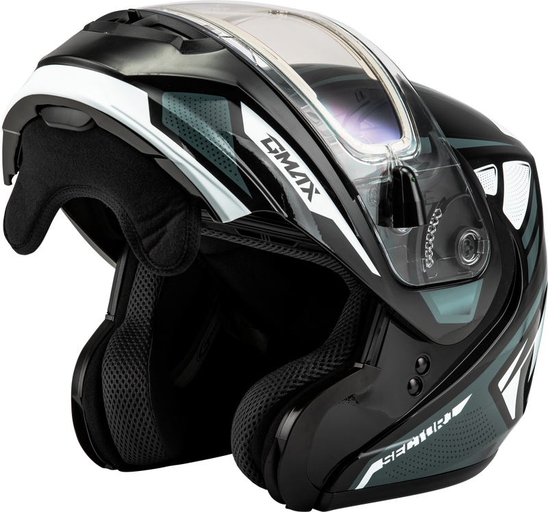 Load image into Gallery viewer, MD-04S SECTOR SNOW HELMET W/ ELECTRIC SHIELD BLK/SILVER XS M4043363 image 3
