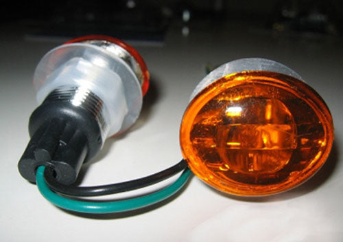 MARKER LIGHTS, FLAT OVAL, MINI(S/F) AMBER