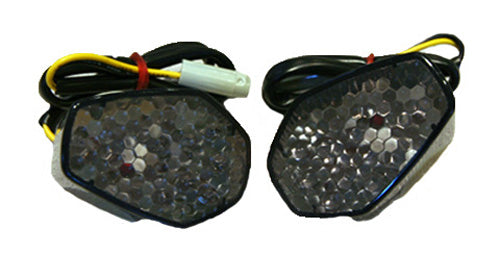 LED FAIRING MARKER LIGHTS FOR SUZUKI GSXR MODELS, SMOKE LENS (