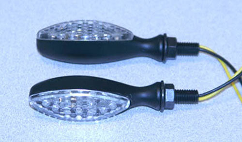 LED ULTRA MINI-MARKER LIGHTS, OVAL, BLK (15 LEDS)