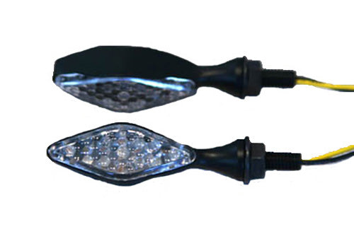 LED ULTRA MINI-MARKER LIGHTS, DIAMOND W/EYELID, BLK (13 LEDS)