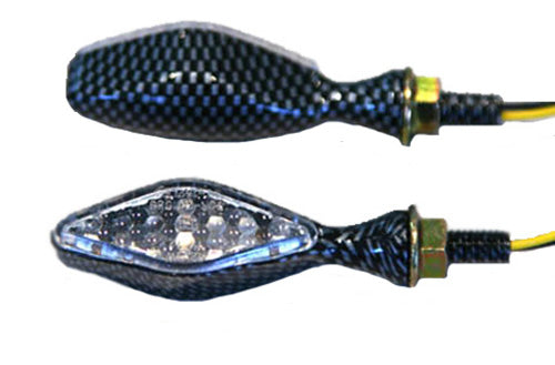 LED ULTRA MINI-MARKER LIGHTS, DIAMOND W/EYELID, C.F. (13 LEDS)