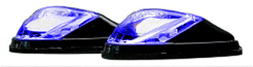 LED MARKER LIGHTS, MINI-FLUSH MT. BLK BODY, BLUE (1 LED)