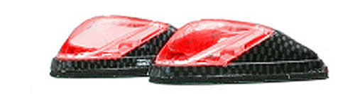 LED MARKER LIGHTS, MINI-FLUSH MT. C.F. BODY, RED (1 LED)