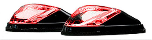 LED MARKER LIGHTS, MINI-FLUSH MT. C.F. BODY, RED (1 LED) W/BOL