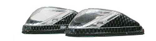 LED MARKER LIGHTS, MINI-FLUSH MT. C.F. BODY, WHT/CLR (1 LED) W