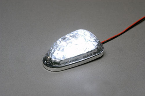LED MINI-MARKER LIGHT, TRIANGLE, CHROME, WHT/CLR (6 LEDS)