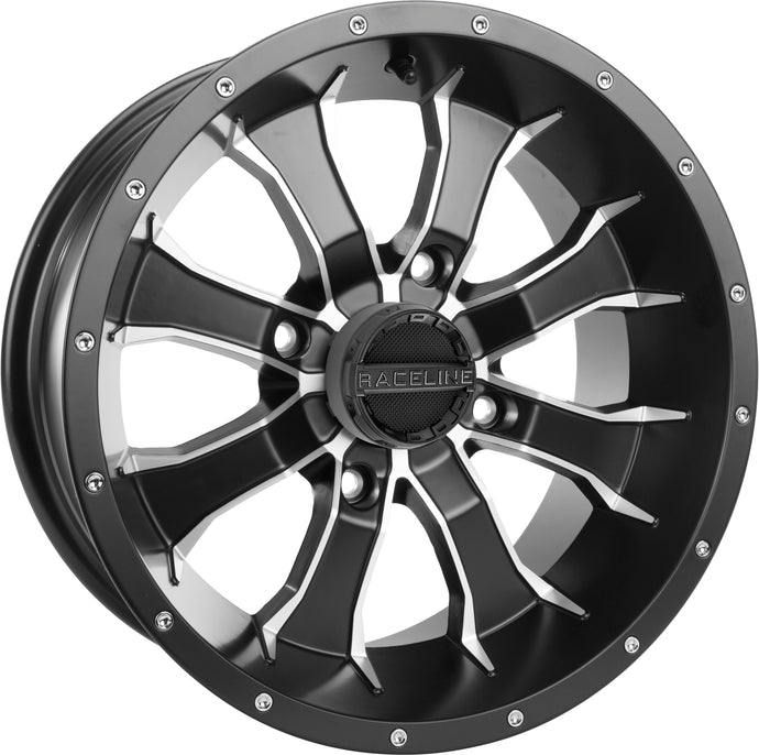 MAMBA WHEEL 14X7 4/137 5+2 (+10MM) BLK/MACHINED A7747037-T-52 image 1