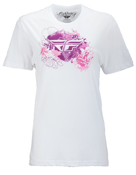 FLY WOMEN'S WATERCOLOR TEE WHITE XL 356-0414X image 1