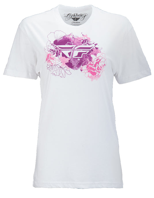FLY WOMEN'S WATERCOLOR TEE WHITE LG 356-0414L image 1