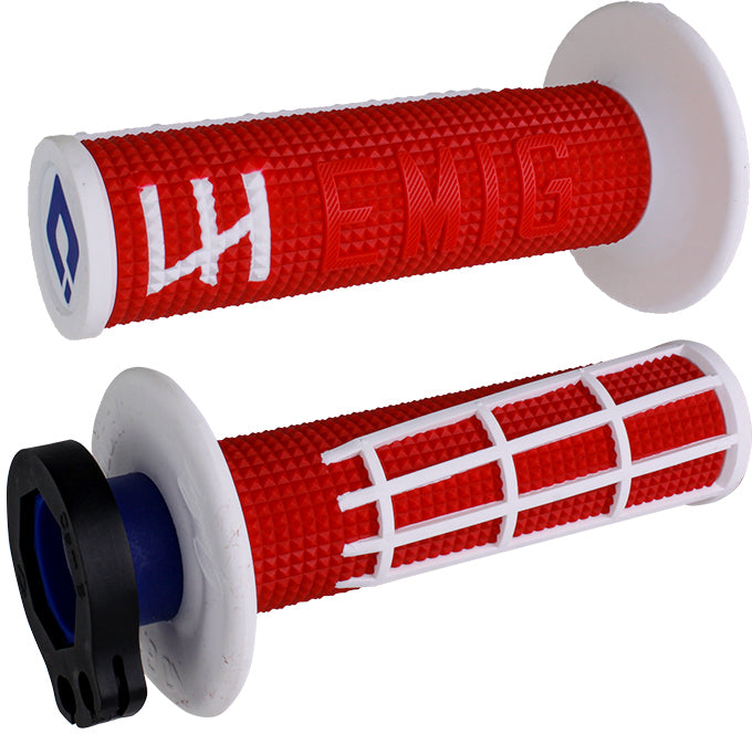 EMIG 2.0 - V2 LOCK-ON GRIP RED/WHITE H36E2RW image 1