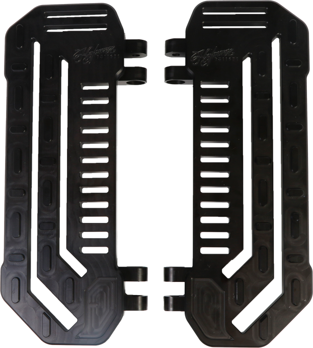 H/D BILLET FLOORBOARDS BLACK HDB-1003B image 1