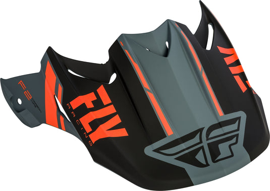F2 FORGE VISOR MATTE CHARCOAL/ORANGE/GREY 73-46238 image 1