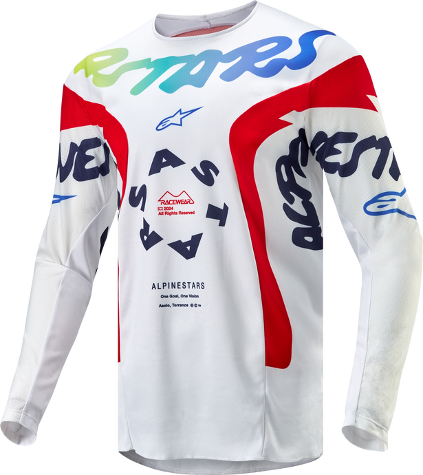 RACER HANA JERSEY WHITE/MULTICOLOR XL 3768324-258-XL image 1