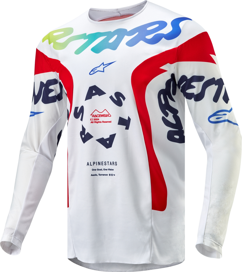 Load image into Gallery viewer, RACER HANA JERSEY WHITE/MULTICOLOR MD 3768324-258-M image 1

