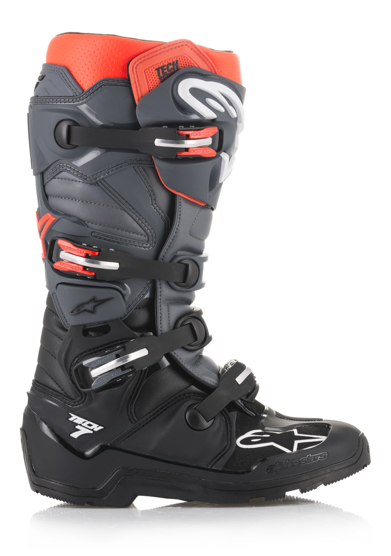 Load image into Gallery viewer, TECH 7 ENDURO BOOTS BLACK/GREY/RED SZ 08 2012114-1133-8 image 1
