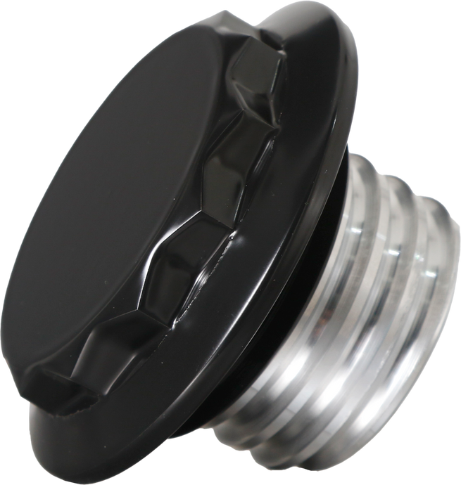 H/D BILLET 12 POINT VENTED BLACK FUEL CAP HDB-1001B image 1