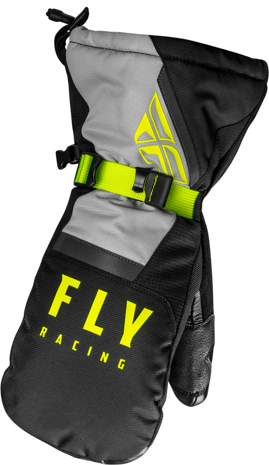 CASCADE MITTENS BLACK/GREY/HI-VIS MD 363-3931M image 1