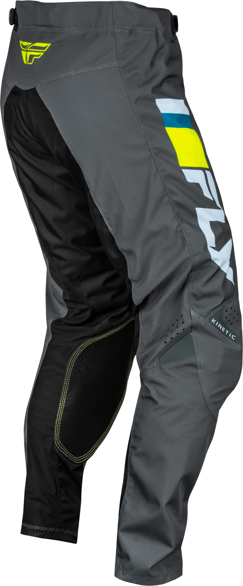 Load image into Gallery viewer, YOUTH KINETIC PRIX PANTS ICE GREY/CHARCOAL/HI-VIS SZ 26 377-43126 image 3
