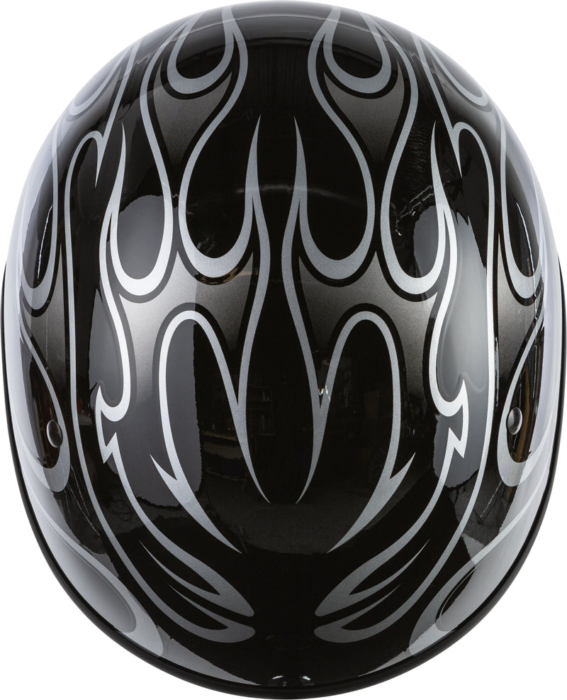 Load image into Gallery viewer, .357 FLAME HALF HELMET GLOSS GREY LG 73-8213-4 image 3
