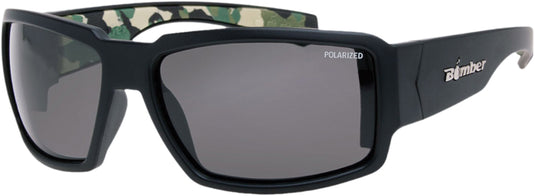 BOOGIE BOMB POLARIZED EYEWEAR MATTE BLACK W/SMOKE LENS BG111-CAMO image 1